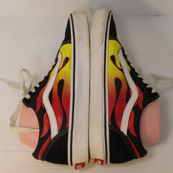 Men s Women s VANS Flame Old Skool suede low rise sneakers M/8 W/9.5 - Picture 6 of 13